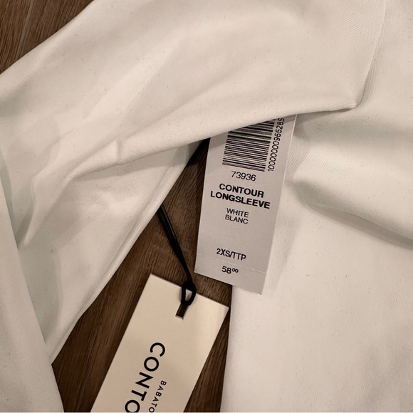 Aritzia white square neck contour bodysuit - Picture 3 of 3